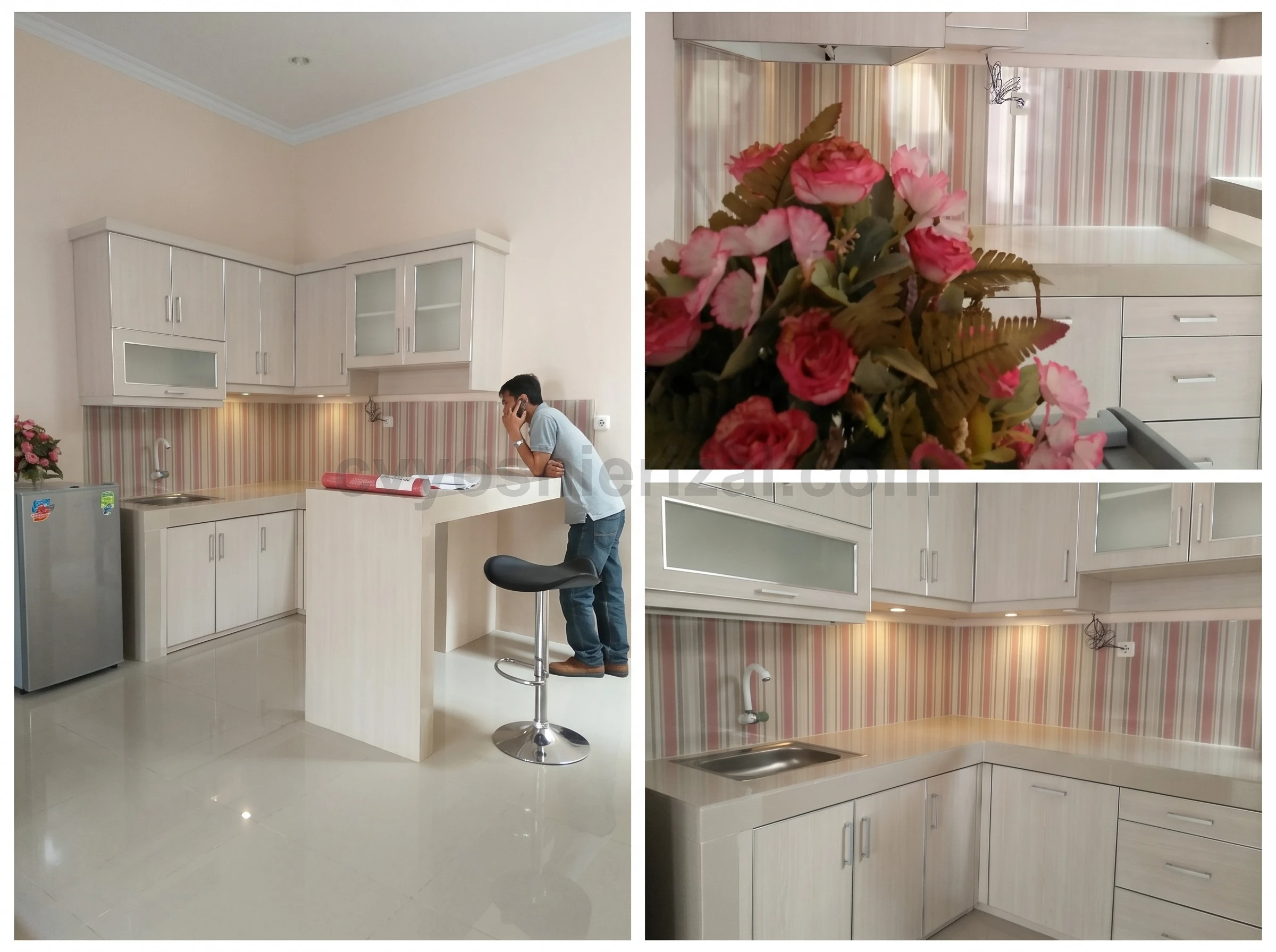 Hasil akhir pengerjaan jasa renovasi dapur nyaman cantik di Cluster Kamboja Mejasem Tegal oleh CV Yoshierizal
